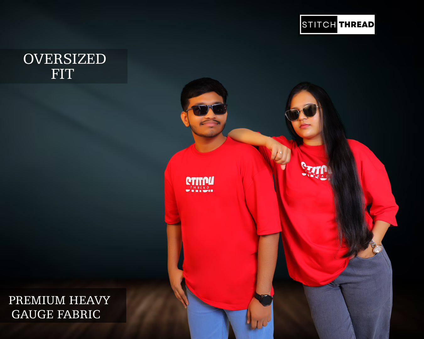 STITCH THREAD UNISEX OVERSIZED T-SHIRT