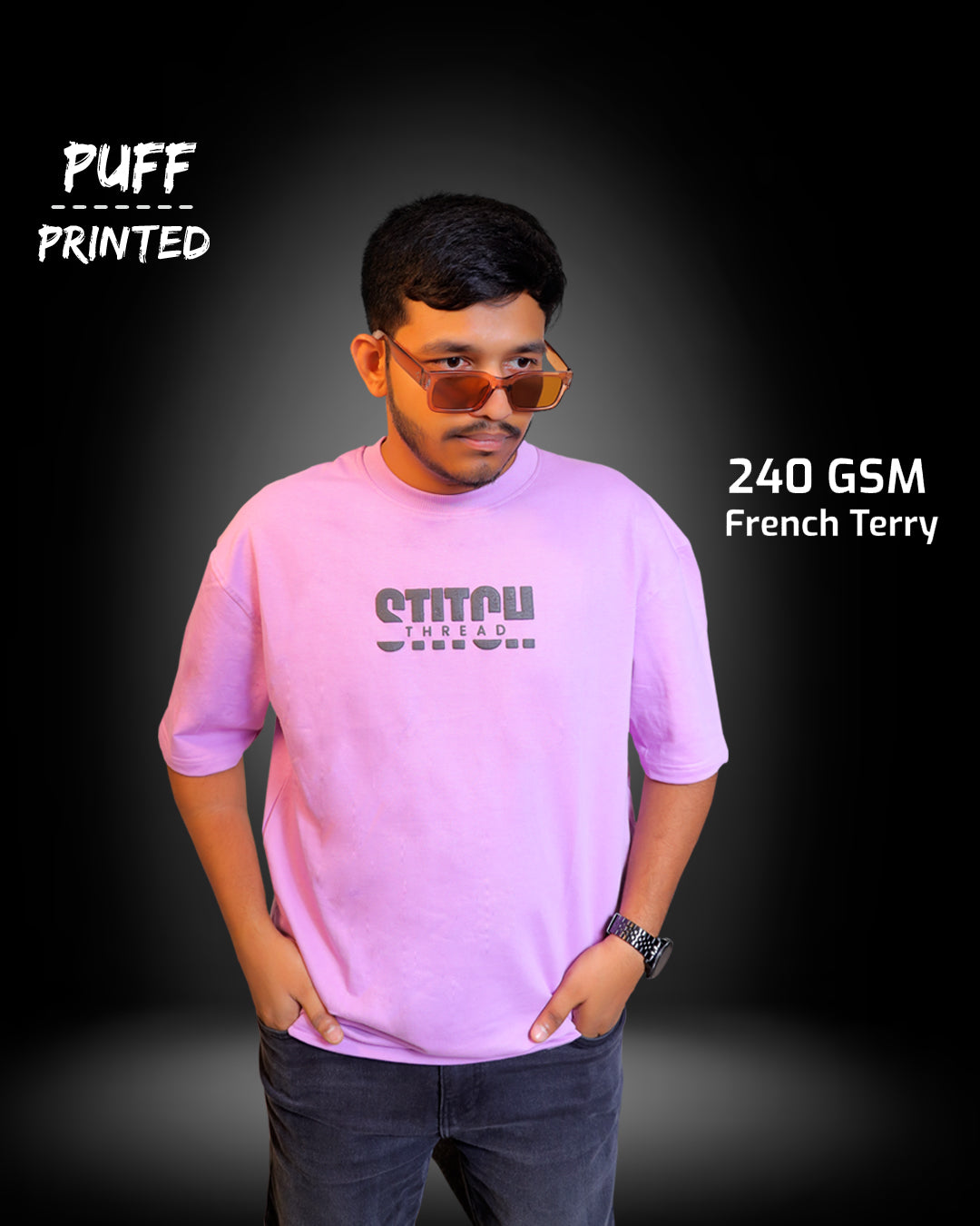 STITCH THREAD UNISEX OVERSIZED T-SHIRT