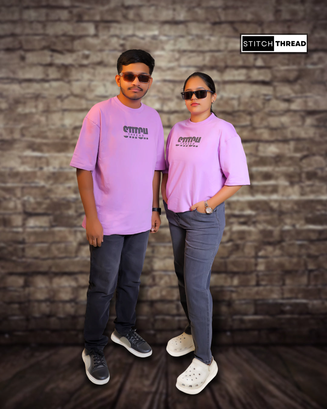 STITCH THREAD UNISEX OVERSIZED T-SHIRT
