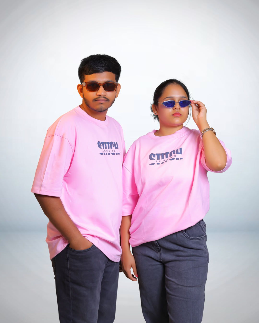 STITCH THREAD UNISEX OVERSIZED T SHIRT