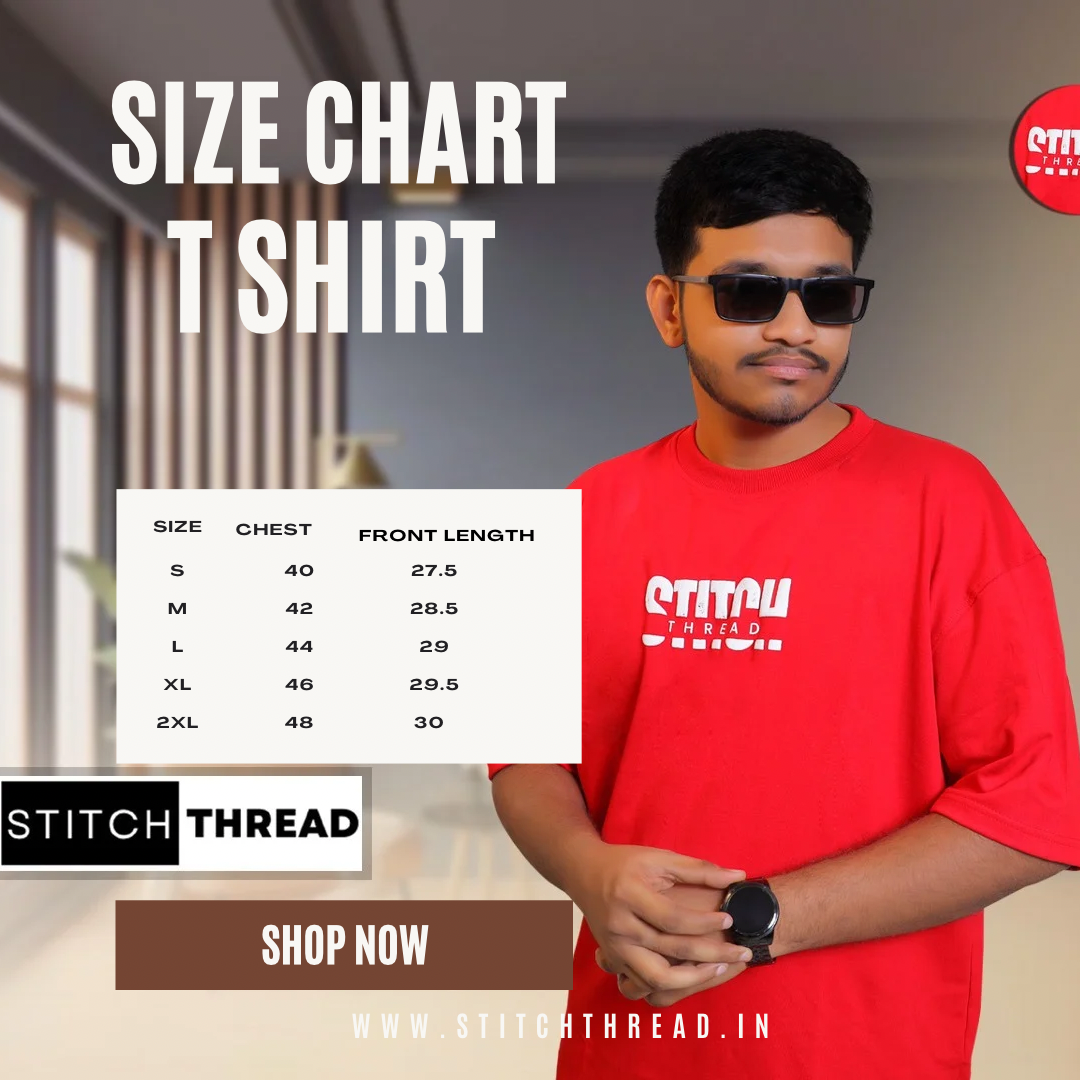 STITCH THREAD UNISEX OVERSIZED T-SHIRT