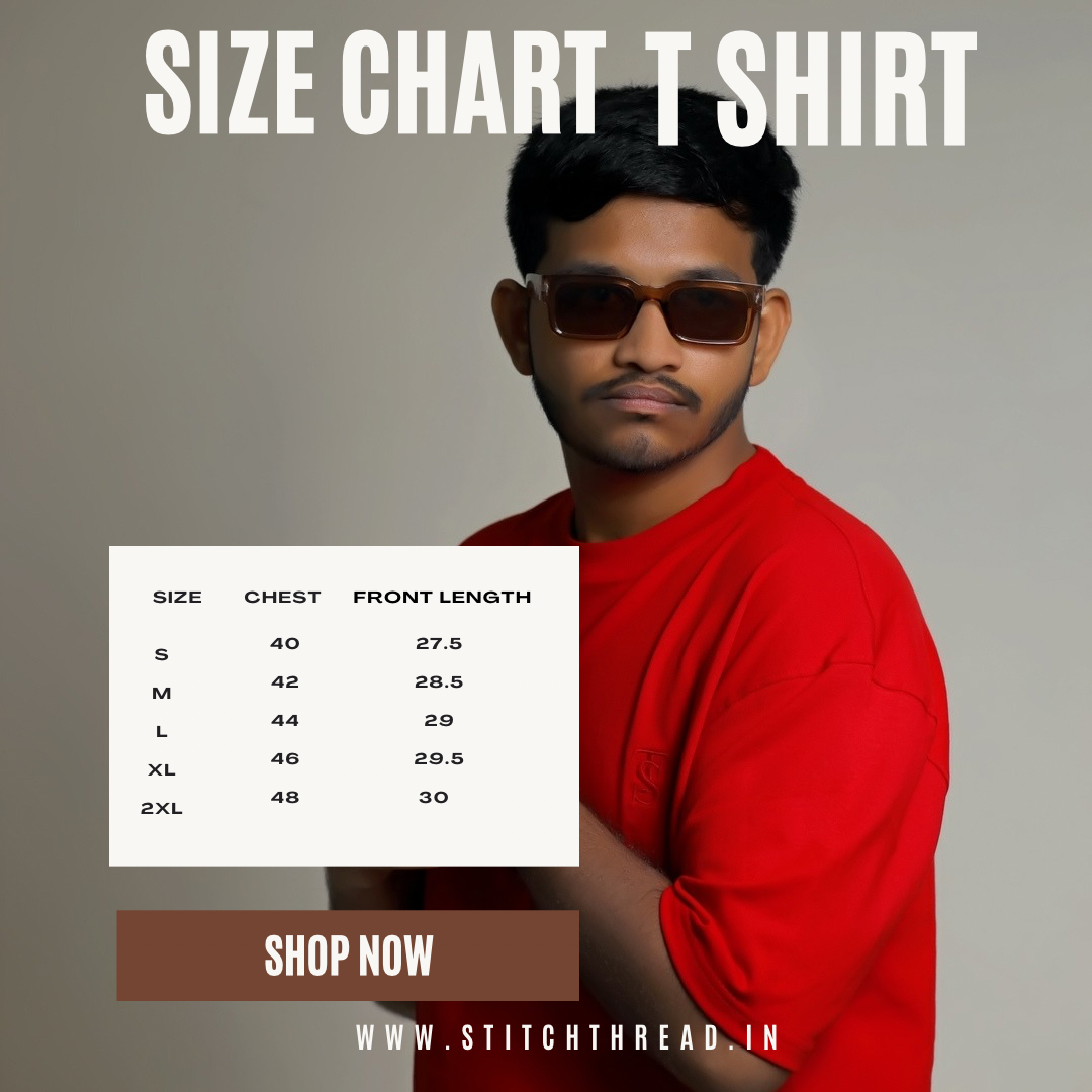STITCH THREAD UNISEX OVERSIZED T-SHIRT